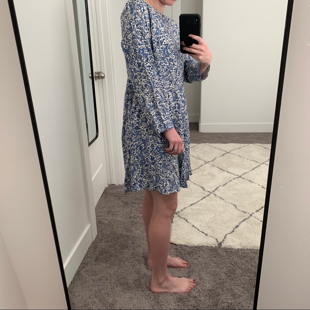 Blue Floral Dress
